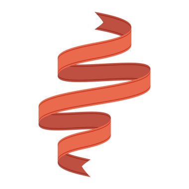 Beyaz arkaplanda izole edilmiş vintage retro kurdele vektör illüstrasyon kavramı