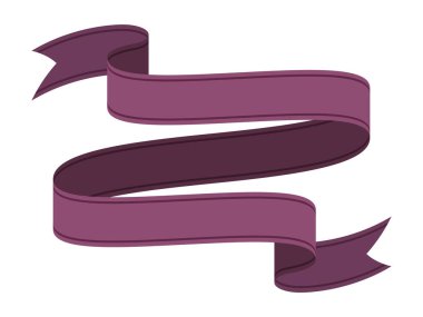 Beyaz arkaplanda izole edilmiş vintage retro kurdele vektör illüstrasyon kavramı