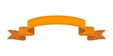 Beyaz arkaplanda izole edilmiş vintage retro kurdele vektör illüstrasyon kavramı