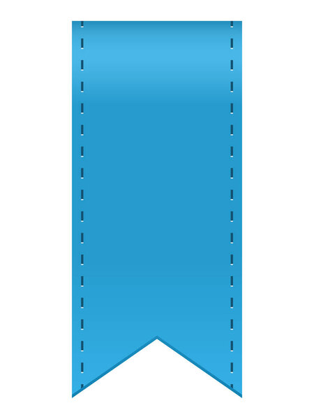 Концепция векторной иллюстрации голубой ленты на белом фоне