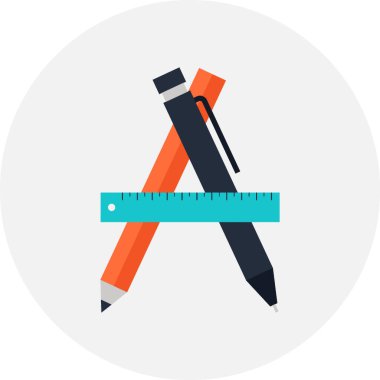 Modern düz vektör çizim simgesi tasarım konsepti. Mobil cihazlar için simge ve web grafik. Düz sembol, logo yaratıcı kavramı. Basit ve temiz düz piktogram