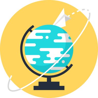 Vektör çizim keşfetmek düz tasarım konsepti.