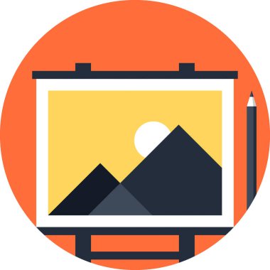 Soyut vektör çizim sanat düz tasarım konsepti.