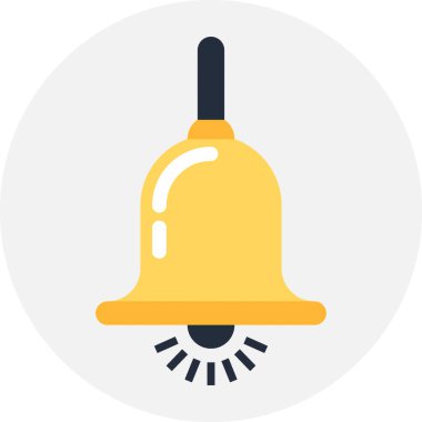 Çan düz tasarım konsepti tasarlamak vektör çizim.