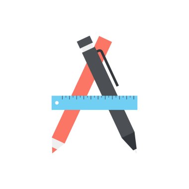 Modern düz vektör çizim simgesi tasarım konsepti. Mobil cihazlar için simge ve web grafik. Düz sembol, logo yaratıcı kavramı. Basit ve temiz düz piktogram