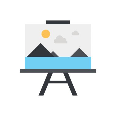 Modern düz vektör çizim simgesi tasarım konsepti. Mobil cihazlar için simge ve web grafik. Düz sembol, logo yaratıcı kavramı. Basit ve temiz düz piktogram