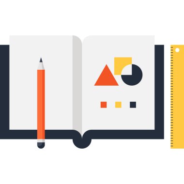 Modern düz vektör çizim simgesi tasarım konsepti. Mobil cihazlar için simge ve web grafik. Düz sembol, logo yaratıcı kavramı. Basit ve temiz düz piktogram