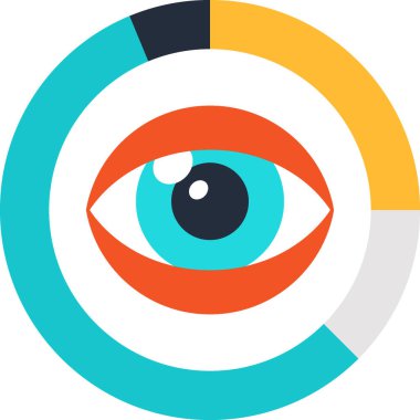 Veri analiz kavramının soyut düz vektör çizimi. Mobil ve web uygulamaları için elementler.