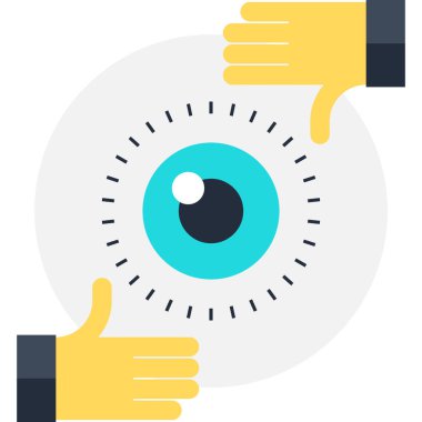 stratejik vizyon kavramları soyut düz vektör çizim.