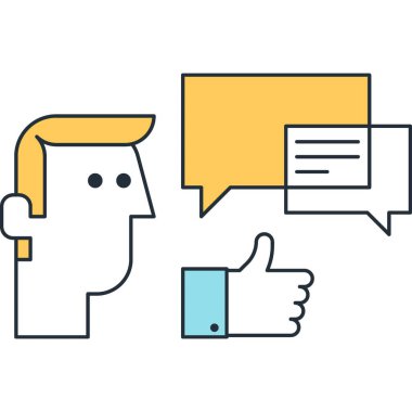 Çağdaş düz çizgi vektör çizim simgesi tasarım konsepti. Mobil cihazlar için simge ve web grafik. Düz çizgi sembolü, logo yaratıcı kavramı. Basit ve temiz düz çizgi piktogram