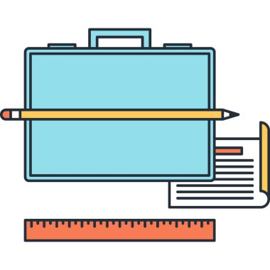 Çağdaş düz çizgi vektör çizim simgesi tasarım konsepti. Mobil cihazlar için simge ve web grafik. Düz çizgi sembolü, logo yaratıcı kavramı. Basit ve temiz düz çizgi piktogram