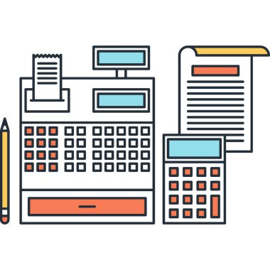 Çağdaş düz çizgi vektör çizim simgesi tasarım konsepti. Mobil cihazlar için simge ve web grafik. Düz çizgi sembolü, logo yaratıcı kavramı. Basit ve temiz düz çizgi piktogram