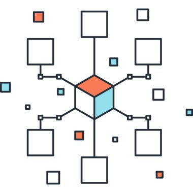 Çağdaş düz çizgi vektör çizim simgesi tasarım konsepti. Mobil cihazlar için simge ve web grafik. Düz çizgi sembolü, logo yaratıcı kavramı. Basit ve temiz düz çizgi piktogram