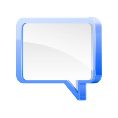 Konuşma balonu kavramının yüksek detaylı vektör çizimi