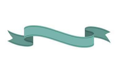 Beyaz arkaplanda izole edilmiş vintage retro kurdele vektör illüstrasyon kavramı