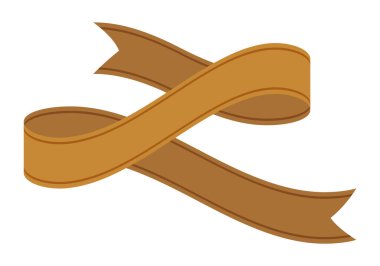 Beyaz arkaplanda izole edilmiş vintage retro kurdele vektör illüstrasyon kavramı