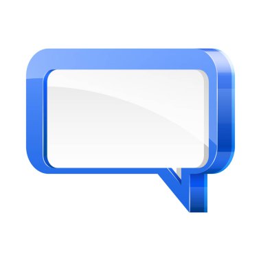 Konuşma balonu kavramının yüksek detaylı vektör çizimi