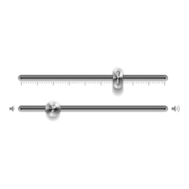 Metalik denetleyicinin yüksek detaylı vektör çizimi