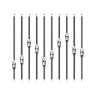 Metalik denetleyicinin yüksek detaylı vektör çizimi