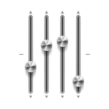 Metalik denetleyicinin yüksek detaylı vektör çizimi