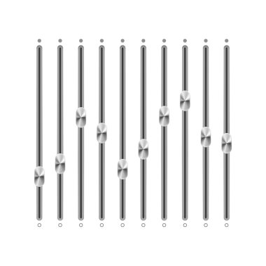 Metalik denetleyicinin yüksek detaylı vektör çizimi