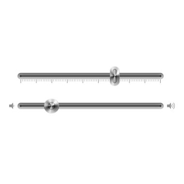 Metalik denetleyicinin yüksek detaylı vektör çizimi