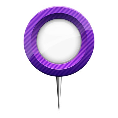 Beyaz arkaplanda izole edilmiş harita işaretleyicisinin vektör illüstrasyonu