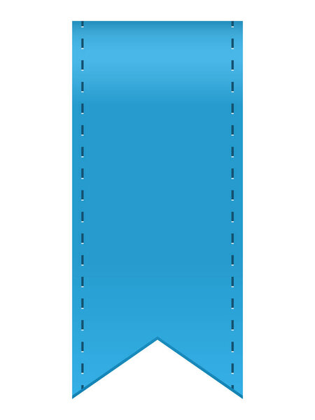 Концепция векторной иллюстрации голубой ленты на белом фоне
