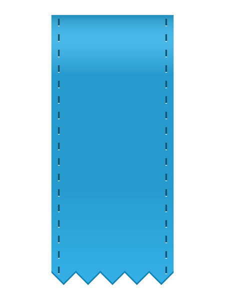 Концепция векторной иллюстрации голубой ленты на белом фоне