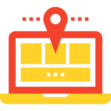 Çağdaş düz çizgi vektör çizim simgesi tasarım konsepti. Mobil cihazlar için simge ve web grafik. Düz çizgi sembolü, logo yaratıcı kavramı. Basit ve temiz düz çizgi piktogram