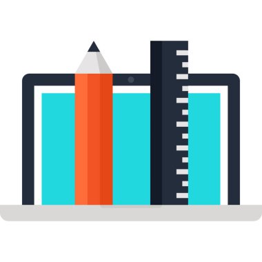 Tasarım düz kavramı soyut vektör çizim.