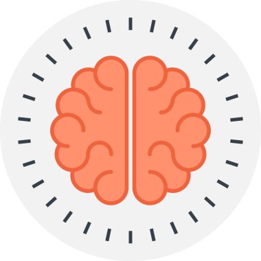 Beyin gücü düz tasarım konsepti vektör çizim.