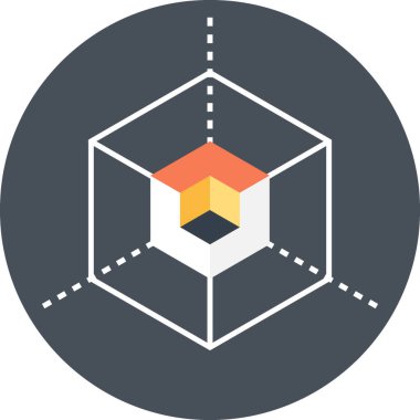 Vektör çizim 3d modelleme düz tasarım konsepti.