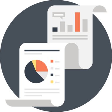 Görsel veri düz tasarım konsepti vektör çizim.