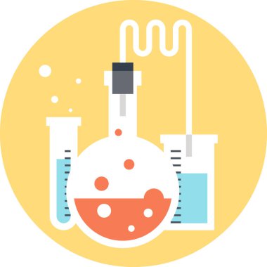 Vektör çizim test düz tasarım konsepti.