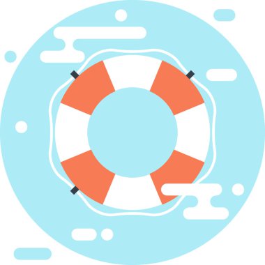 Vektör çizim destek düz tasarım konsepti.