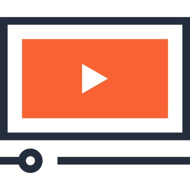 Çağdaş düz çizgi vektör çizim simgesi tasarım konsepti. Mobil cihazlar için simge ve web grafik. Düz çizgi sembolü, logo yaratıcı kavramı. Basit ve temiz düz çizgi piktogram