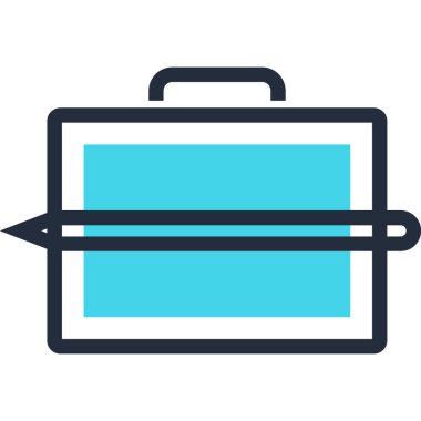 Çağdaş düz çizgi vektör çizim simgesi tasarım konsepti. Mobil cihazlar için simge ve web grafik. Düz çizgi sembolü, logo yaratıcı kavramı. Basit ve temiz düz çizgi piktogram