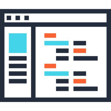 Çağdaş düz çizgi vektör çizim simgesi tasarım konsepti. Mobil cihazlar için simge ve web grafik. Düz çizgi sembolü, logo yaratıcı kavramı. Basit ve temiz düz çizgi piktogram