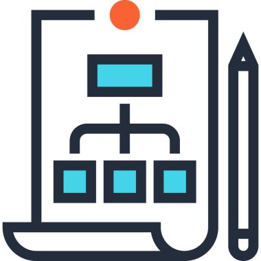 Çağdaş düz çizgi vektör çizim simgesi tasarım konsepti. Mobil cihazlar için simge ve web grafik. Düz çizgi sembolü, logo yaratıcı kavramı. Basit ve temiz düz çizgi piktogram