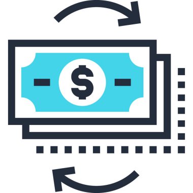 Çağdaş düz çizgi vektör çizim simgesi tasarım konsepti. Mobil cihazlar için simge ve web grafik. Düz çizgi sembolü, logo yaratıcı kavramı. Basit ve temiz düz çizgi piktogram