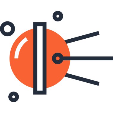 Çağdaş düz çizgi vektör çizim simgesi tasarım konsepti. Mobil cihazlar için simge ve web grafik. Düz çizgi sembolü, logo yaratıcı kavramı. Basit ve temiz düz çizgi piktogram