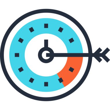 Çağdaş düz çizgi vektör çizim simgesi tasarım konsepti. Mobil cihazlar için simge ve web grafik. Düz çizgi sembolü, logo yaratıcı kavramı. Basit ve temiz düz çizgi piktogram