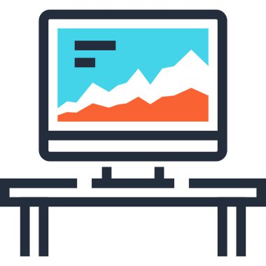 Çağdaş düz çizgi vektör çizim simgesi tasarım konsepti. Mobil cihazlar için simge ve web grafik. Düz çizgi sembolü, logo yaratıcı kavramı. Basit ve temiz düz çizgi piktogram