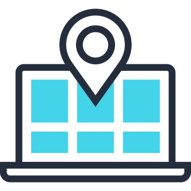 Çağdaş düz çizgi vektör çizim simgesi tasarım konsepti. Mobil cihazlar için simge ve web grafik. Düz çizgi sembolü, logo yaratıcı kavramı. Basit ve temiz düz çizgi piktogram