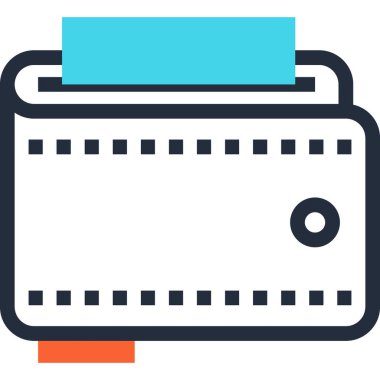 Çağdaş düz çizgi vektör çizim simgesi tasarım konsepti. Mobil cihazlar için simge ve web grafik. Düz çizgi sembolü, logo yaratıcı kavramı. Basit ve temiz düz çizgi piktogram