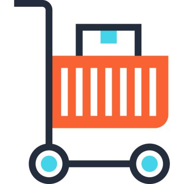 Çağdaş düz çizgi vektör çizim simgesi tasarım konsepti. Mobil cihazlar için simge ve web grafik. Düz çizgi sembolü, logo yaratıcı kavramı. Basit ve temiz düz çizgi piktogram