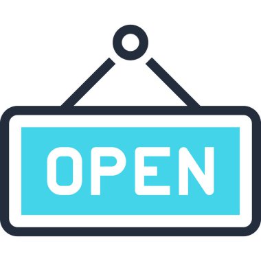 Çağdaş düz çizgi vektör çizim simgesi tasarım konsepti. Mobil cihazlar için simge ve web grafik. Düz çizgi sembolü, logo yaratıcı kavramı. Basit ve temiz düz çizgi piktogram