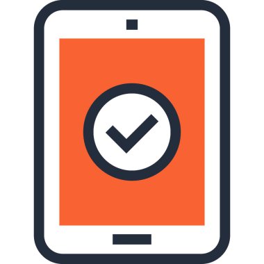 Çağdaş düz çizgi vektör çizim simgesi tasarım konsepti. Mobil cihazlar için simge ve web grafik. Düz çizgi sembolü, logo yaratıcı kavramı. Basit ve temiz düz çizgi piktogram