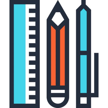 Çağdaş düz çizgi vektör çizim simgesi tasarım konsepti. Mobil cihazlar için simge ve web grafik. Düz çizgi sembolü, logo yaratıcı kavramı. Basit ve temiz düz çizgi piktogram